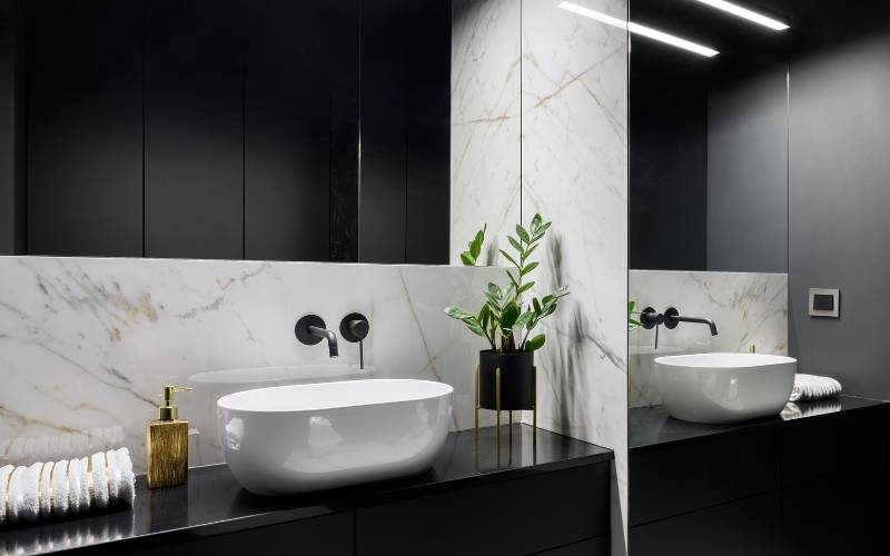 Zenity Design Luxembourg salle de bain noire