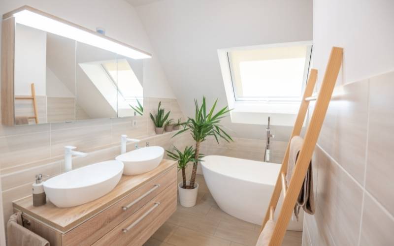 Zenity Design Luxembourg salle de bain palmiers